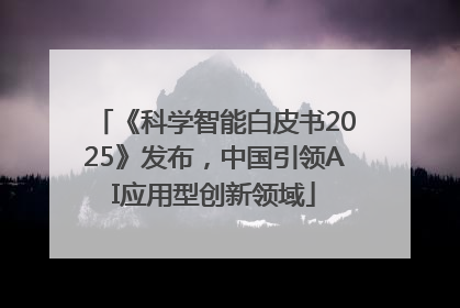 《科学智能白皮书2025》发布，中国引领AI应用型创新领域