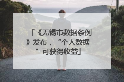 《无锡市数据条例》发布，“个人数据”可获得收益