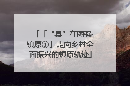 「“县”在图强·镇原③」走向乡村全面振兴的镇原轨迹