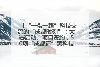 “一带一路”科技交流的“成都时刻”：大赛启动、项目签约，50项“成都造”黑科技吸引多国客商