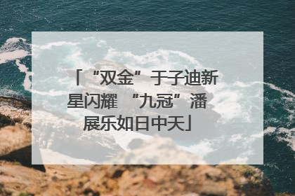 “双金”于子迪新星闪耀 “九冠”潘展乐如日中天