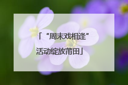 “周末戏相逢”活动绽放莆田