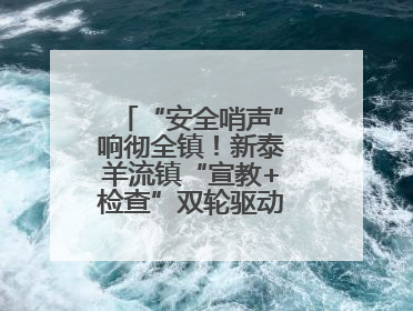 “安全哨声”响彻全镇！新泰羊流镇“宣教+检查”双轮驱动筑牢安全防线