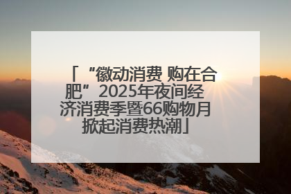 “徽动消费 购在合肥”2025年夜间经济消费季暨66购物月掀起消费热潮