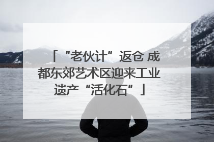“老伙计”返仓 成都东郊艺术区迎来工业遗产“活化石”