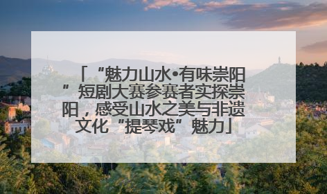 “魅力山水•有味崇阳”短剧大赛参赛者实探崇阳，感受山水之美与非遗文化“提琴戏”魅力