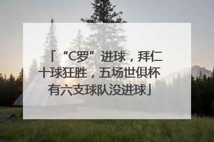 “C罗”进球，拜仁十球狂胜，五场世俱杯有六支球队没进球