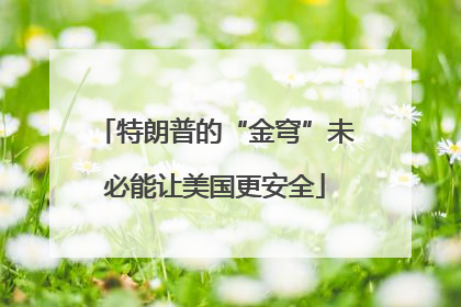 特朗普的“金穹”未必能让美国更安全