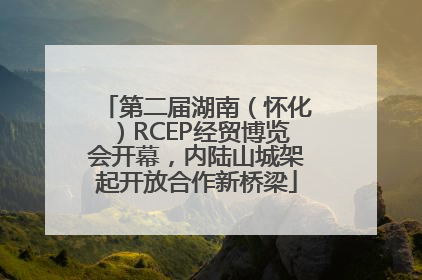 第二届湖南（怀化）RCEP经贸博览会开幕，内陆山城架起开放合作新桥梁