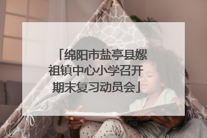绵阳市盐亭县嫘祖镇中心小学召开期末复习动员会