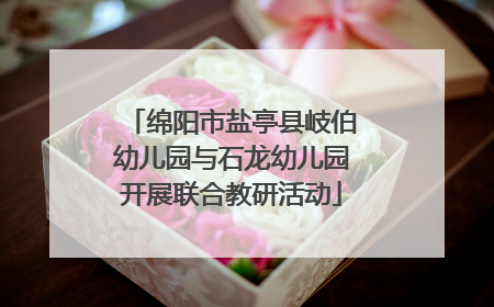 绵阳市盐亭县岐伯幼儿园与石龙幼儿园开展联合教研活动