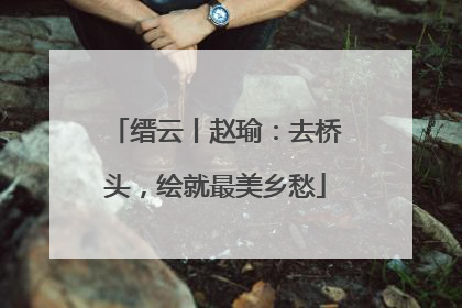 缙云丨赵瑜：去桥头，绘就最美乡愁