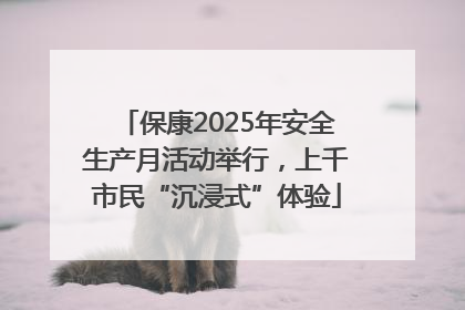 保康2025年安全生产月活动举行，上千市民“沉浸式”体验