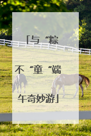 与“粽 不“童“端午奇妙游