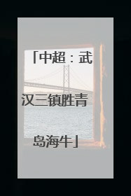 中超：武汉三镇胜青岛海牛