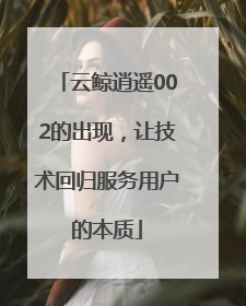 云鲸逍遥002的出现，让技术回归服务用户的本质