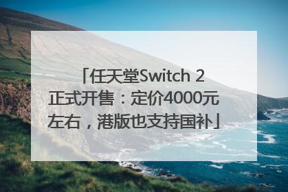 任天堂Switch 2正式开售：定价4000元左右，港版也支持国补