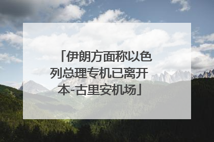 伊朗方面称以色列总理专机已离开本-古里安机场