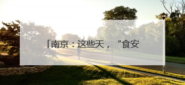南京：这些天，“食安志愿者”暖了老人心！