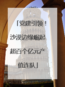 党建引领！沙漠边缘崛起超百个亿元产值连队
