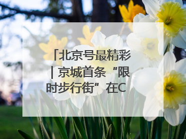 北京号最精彩｜京城首条“限时步行街”在CBD商圈开街