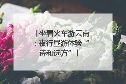 坐着火车游云南：夜行昼游体验“诗和远方”