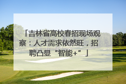 吉林省高校春招现场观察：人才需求依然旺，招聘凸显“智能+”