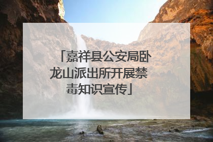 嘉祥县公安局卧龙山派出所开展禁毒知识宣传