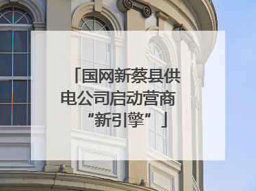 国网新蔡县供电公司启动营商“新引擎”
