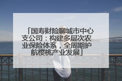 国寿财险聊城市中心支公司：构建多层次农业保险体系，全周期护航樱桃产业发展