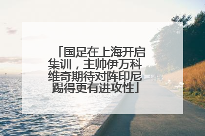 国足在上海开启集训，主帅伊万科维奇期待对阵印尼踢得更有进攻性