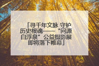 寻千年文脉 守护历史根魂——“问源白浮泉”公益摄影展即将落下帷幕