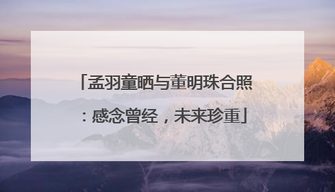 孟羽童晒与董明珠合照：感念曾经，未来珍重