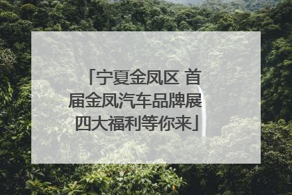 宁夏金凤区 首届金凤汽车品牌展四大福利等你来