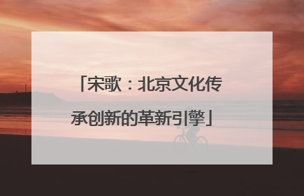 宋歌：北京文化传承创新的革新引擎
