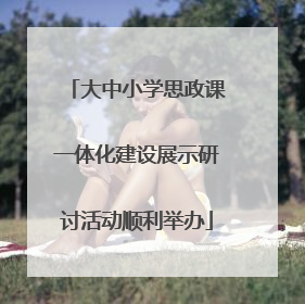 大中小学思政课一体化建设展示研讨活动顺利举办