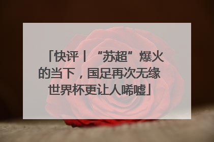 快评丨“苏超”爆火的当下，国足再次无缘世界杯更让人唏嘘
