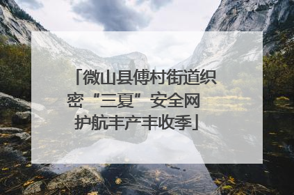 微山县傅村街道织密“三夏”安全网 护航丰产丰收季