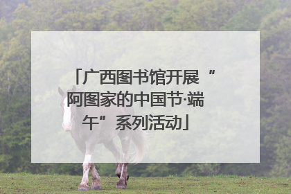 广西图书馆开展“阿图家的中国节·端午”系列活动