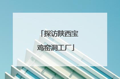 探访陕西宝鸡窑洞工厂