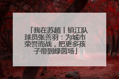 我在苏超丨镇江队球员张善羽：为城市荣誉而战，把更多孩子带到绿茵场