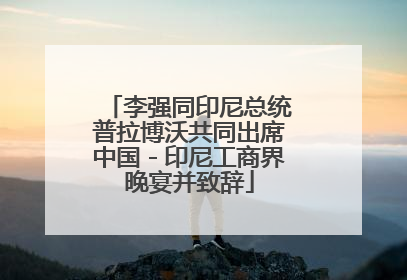 李强同印尼总统普拉博沃共同出席中国－印尼工商界晚宴并致辞