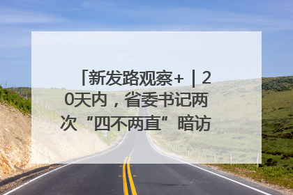 新发路观察+｜20天内，省委书记两次“四不两直”暗访，有何深意？