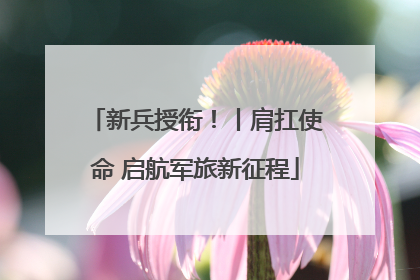 新兵授衔！丨肩扛使命 启航军旅新征程