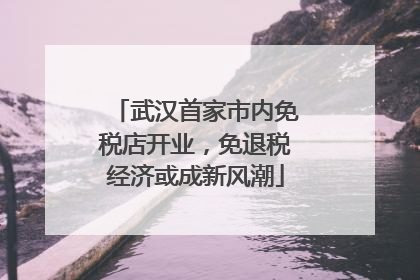 武汉首家市内免税店开业，免退税经济或成新风潮