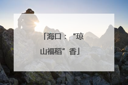 海口：“琼山福稻”香