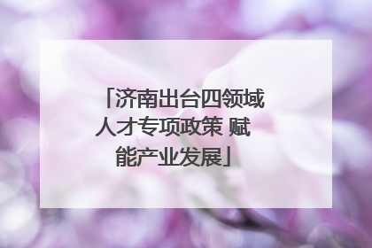 济南出台四领域人才专项政策 赋能产业发展
