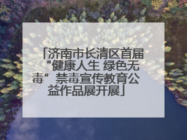济南市长清区首届“健康人生 绿色无毒”禁毒宣传教育公益作品展开展