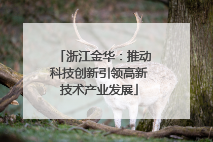 浙江金华：推动科技创新引领高新技术产业发展