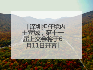 深圳担任境内主宾城，第十一届上交会将于6月11日开幕